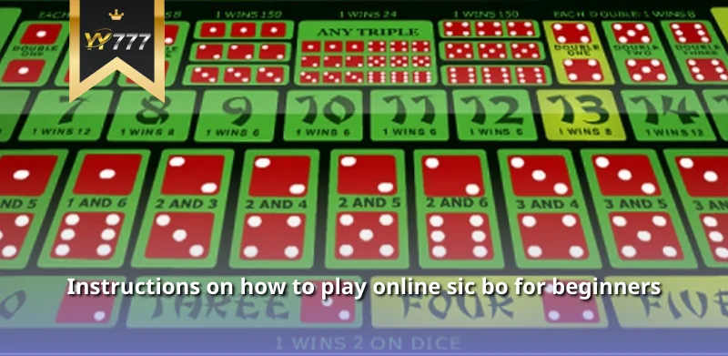 Instructions on how to play online sic bo for beginners