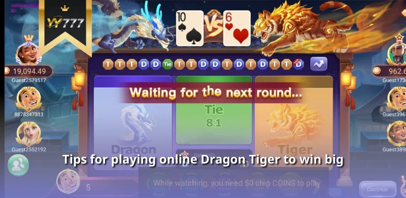 Tips for playing online Dragon Tiger to win big